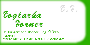 boglarka horner business card